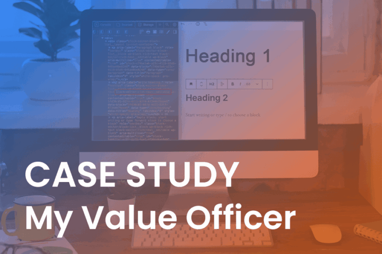 CASE STUDY My Value Officer: Z jednoho grafu k reálnému řízení firmy přes čísla