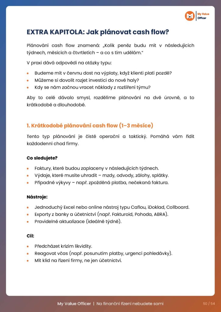 My Value Officer - Ebook - Jak vytvořit finanční plán pro rok 2026 - Ukázka 1