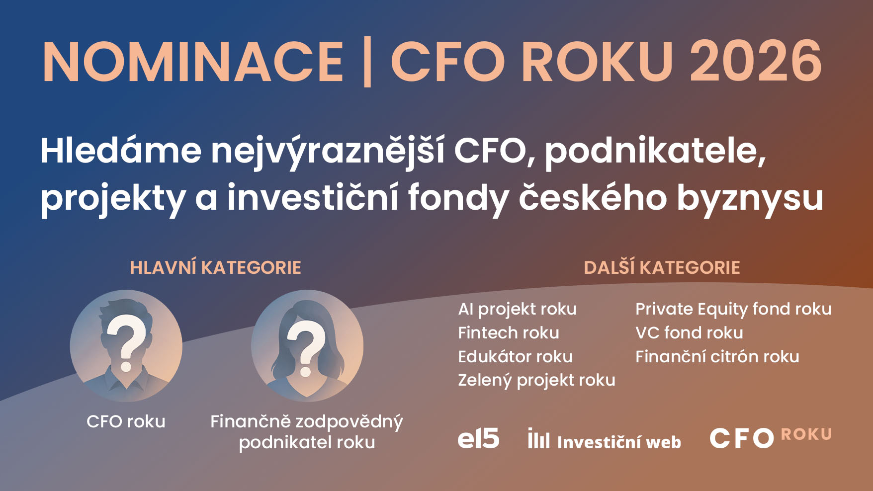 Spuštění nominací na CFO roku - Hledáme lídry, kteří mění finance ve strategickou výhodu