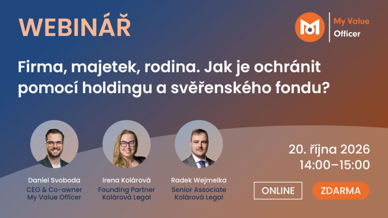 Webinář 20. 10. 2026 - Firma, majetek, rodina. Jak je ochránit pomocí holdingu a svěřenského fondu?