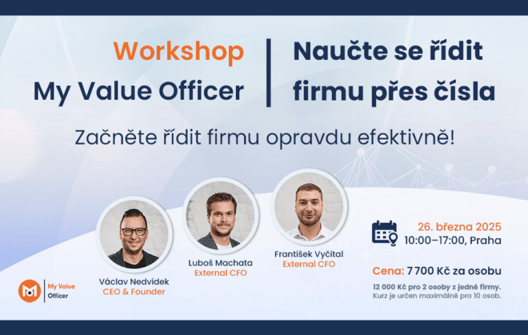 Intenzivní workshop 26. 03. 2025 – Naučte se řídit firmu přes čísla