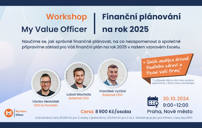 Workshop 30. 10. 2024 – Finanční plánování na rok 2025