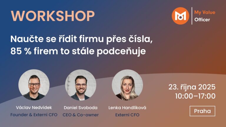 Intenzivní workshop 23. 10. 2025 – Naučte se řídit firmu přes čísla