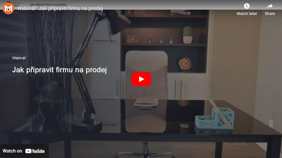 Jak připravit firmu na prodej - záznam webináře